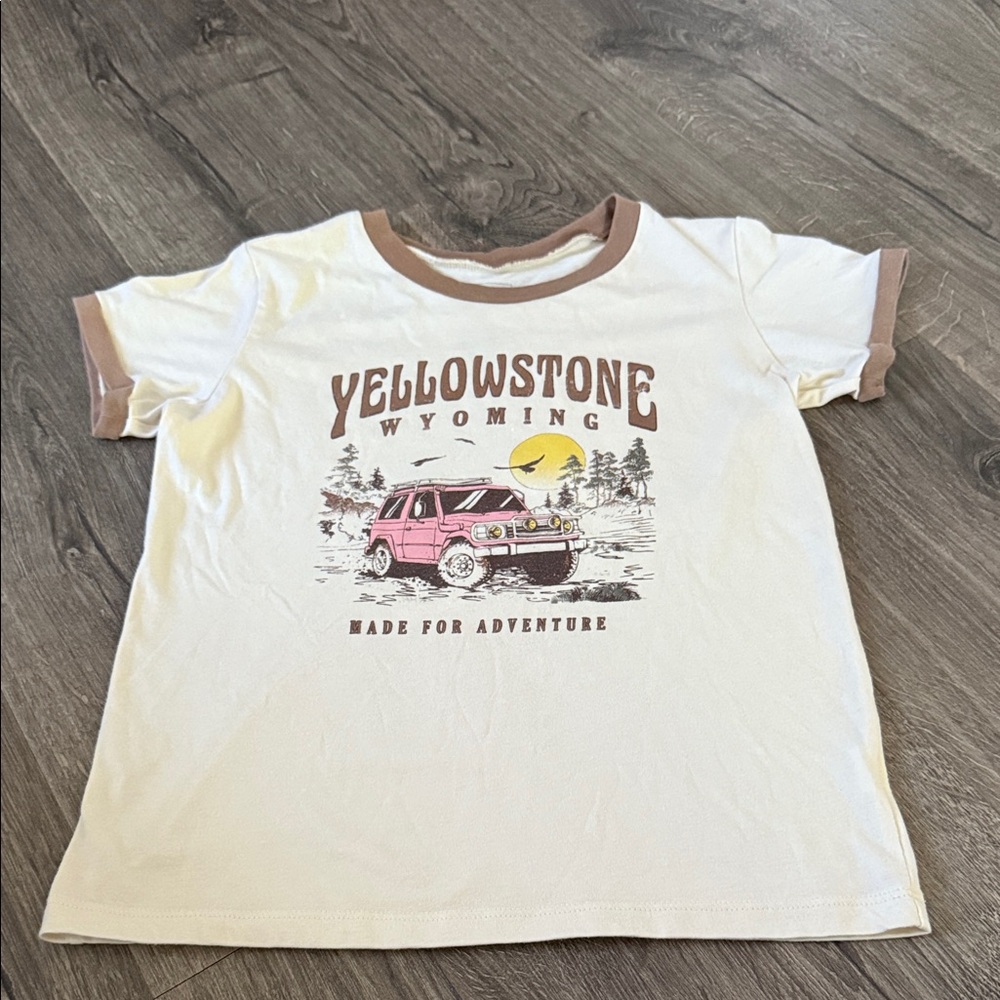 Full Tilt Cream and Brown Kids Adventure T-Shirt
